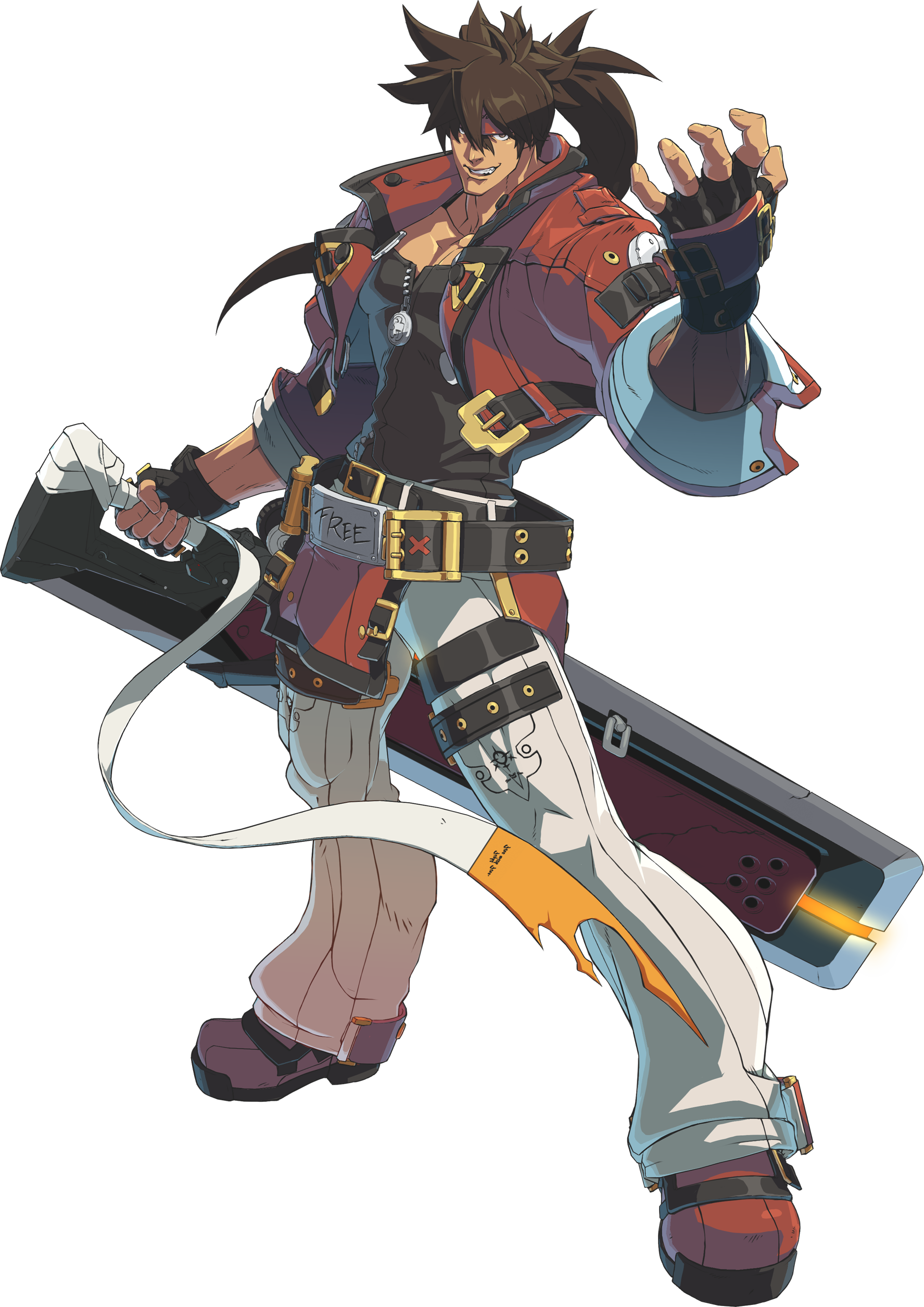 Guilty Gear STRIVE Official Character Artwork For Sol Ky May Axl