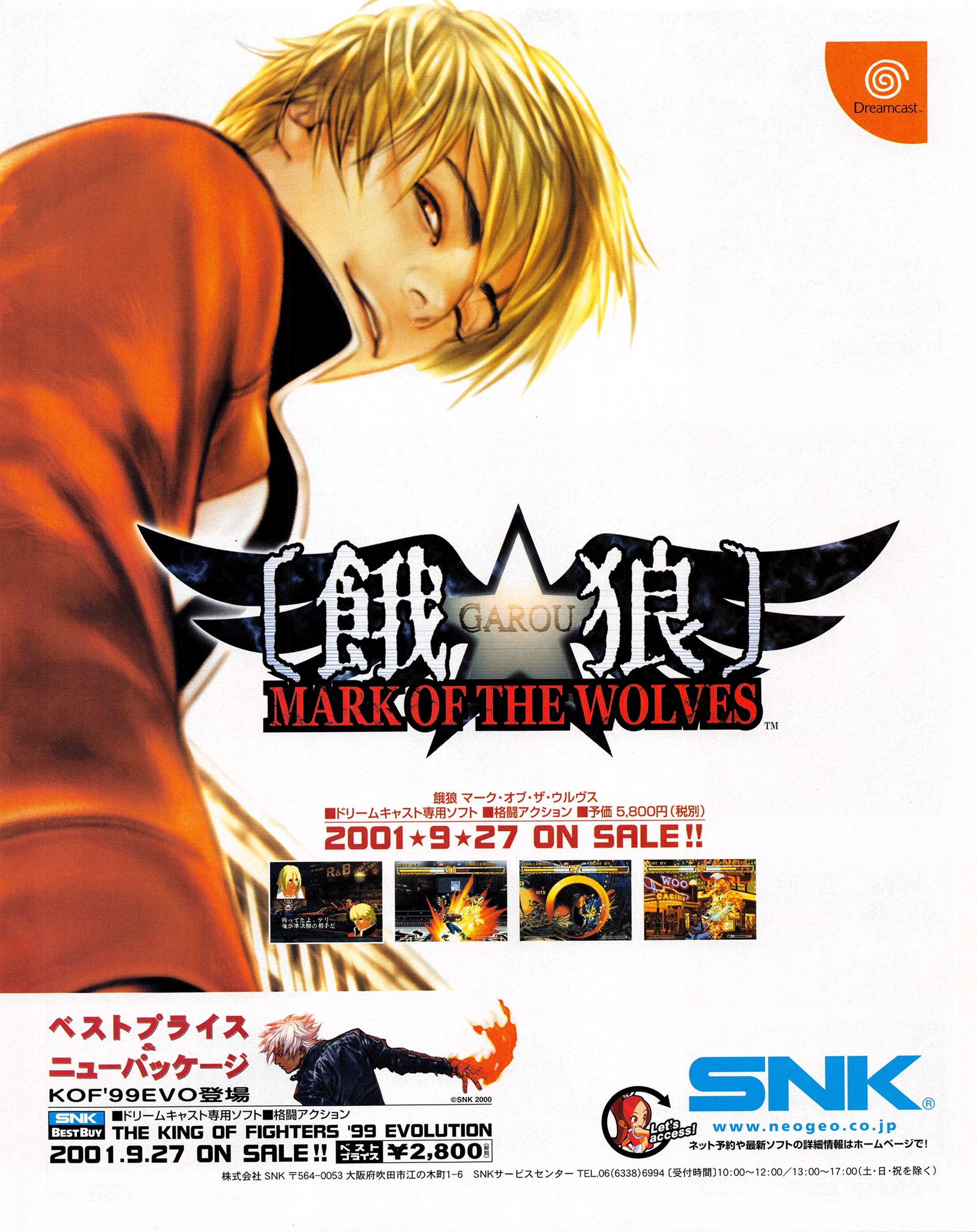 Garou: Mark of the Wolves - SNK Art Gallery