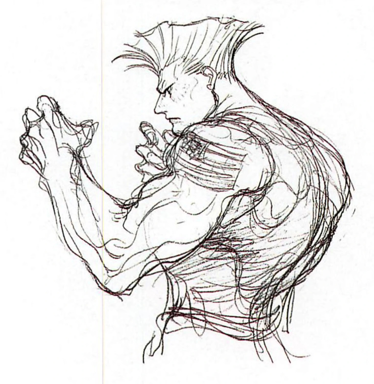 Super Street Fighter 2 Turbo - Character Sketches (by Kinu Nishimura) .