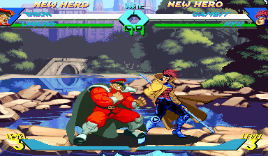 One of the best-looking 2D fighters of late 90's arcades! 