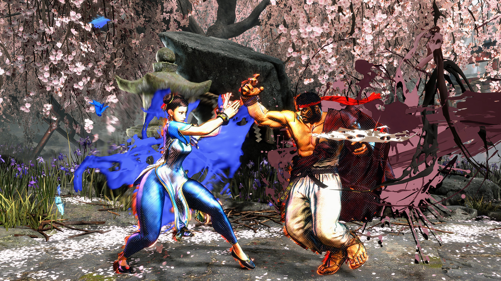 Here are the victory animation screens for Ryu, Luke, Chun-Li and Jamie in Street  Fighter 6