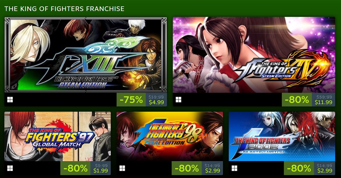 SNK PLAYMORE:KOF Series' 3 Masterpiece Titles Available on STEAM at a Very  Advantageous Price!