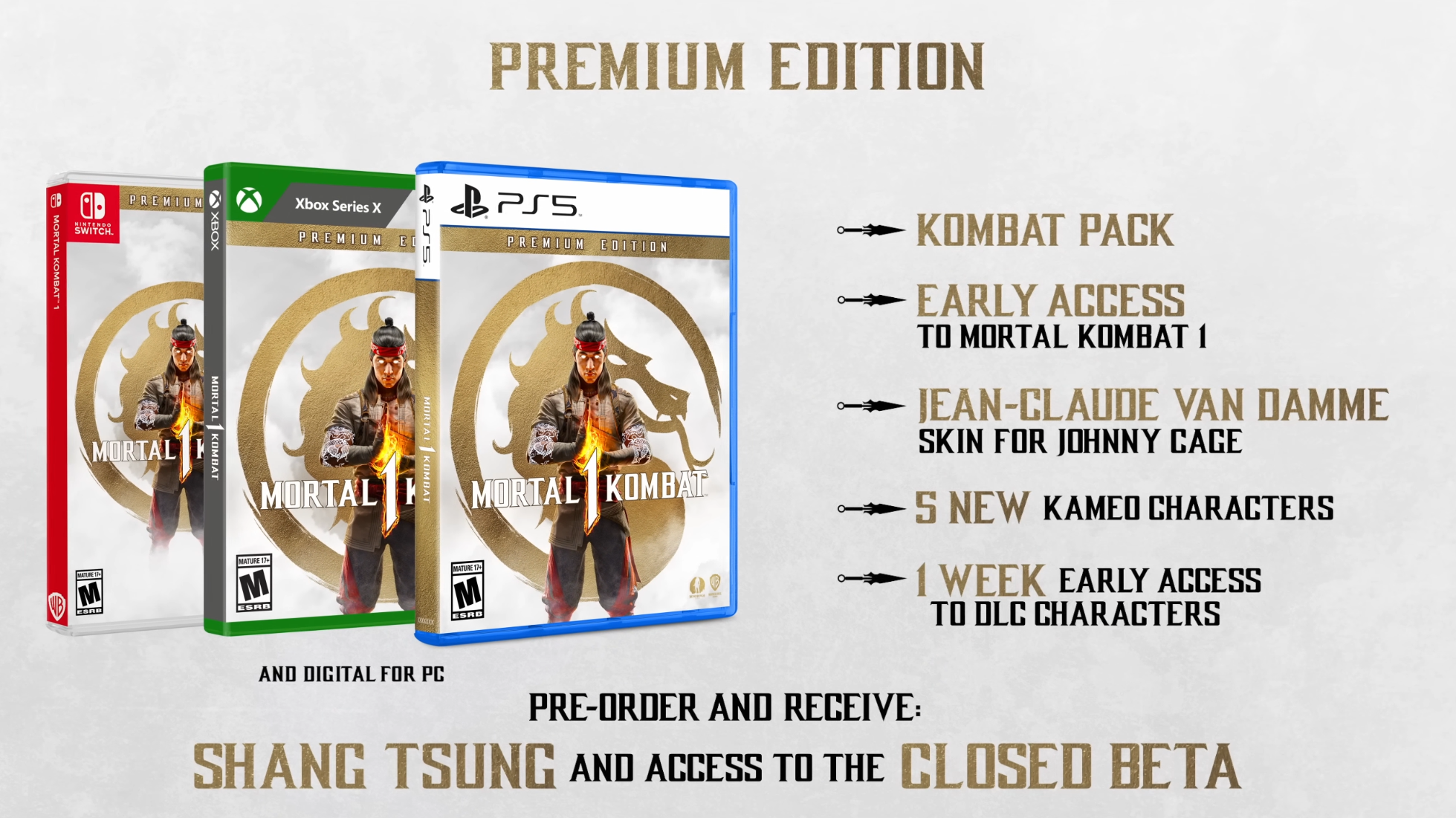 Mortal Kombat 1 Edição Premium Xbox series x