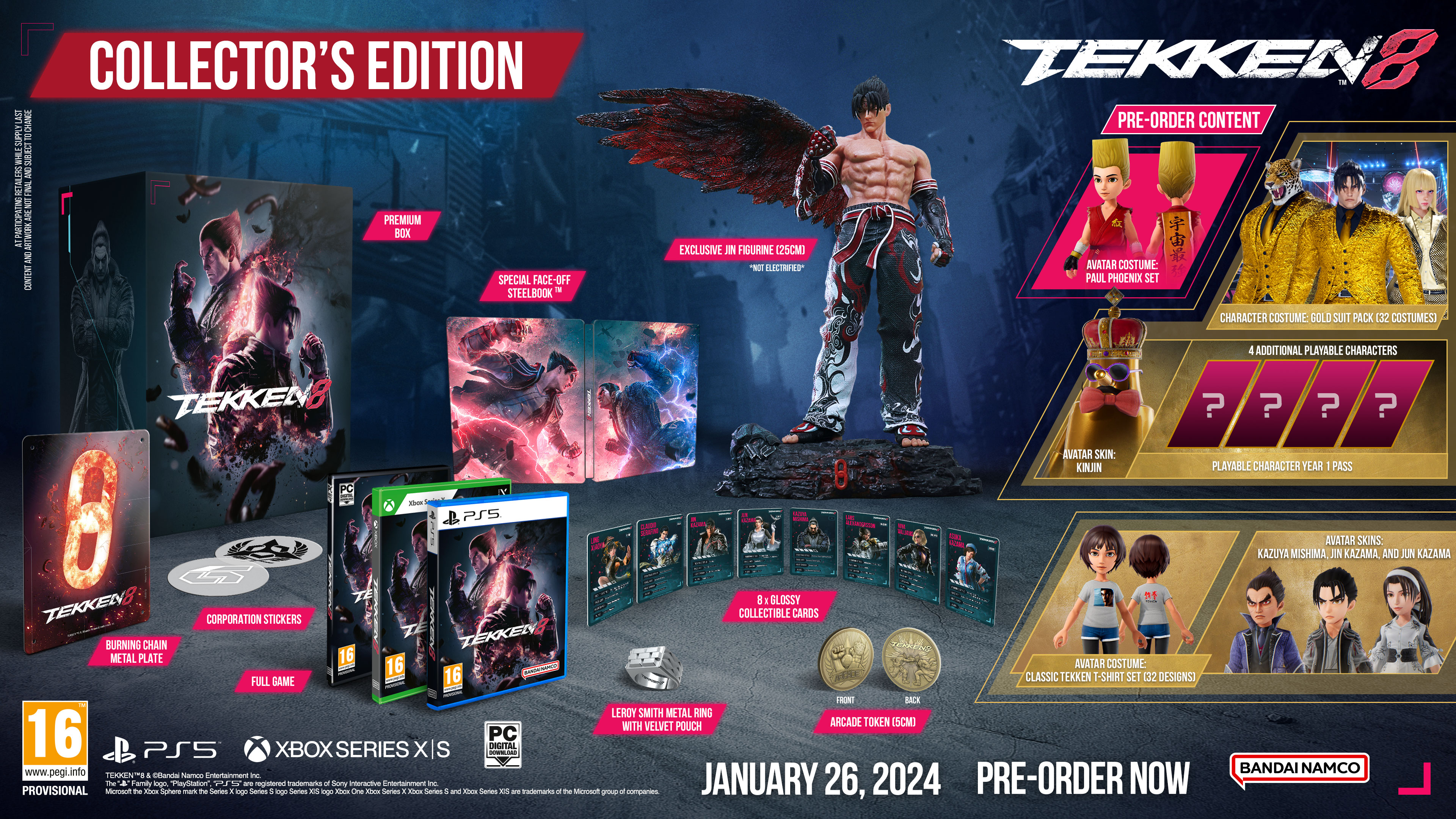 TEKKEN 8 Launches January 26th, 2024, Six New Characters & "Arcade