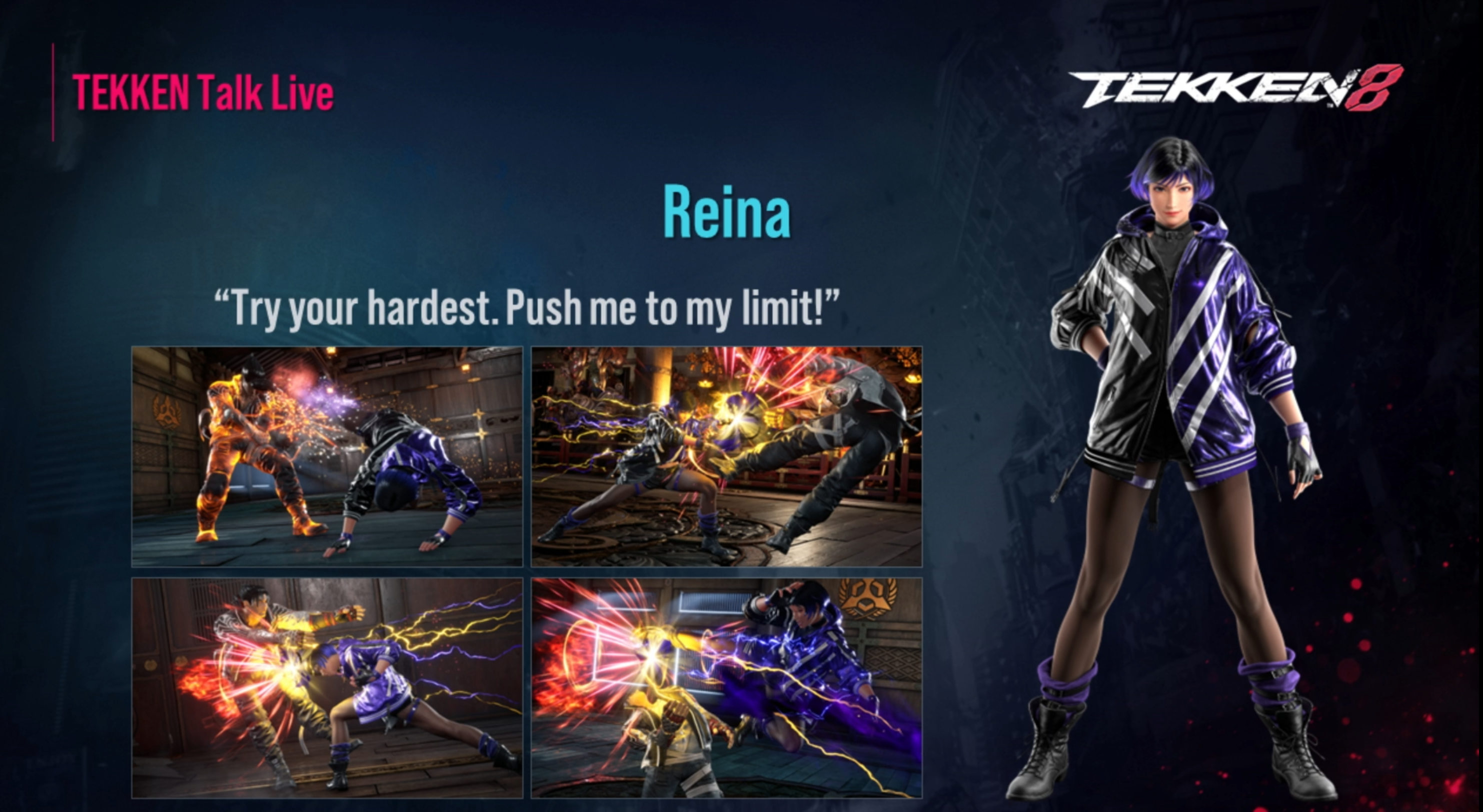 Tekken 8's new fighter Reina rounds out the 32-character launch