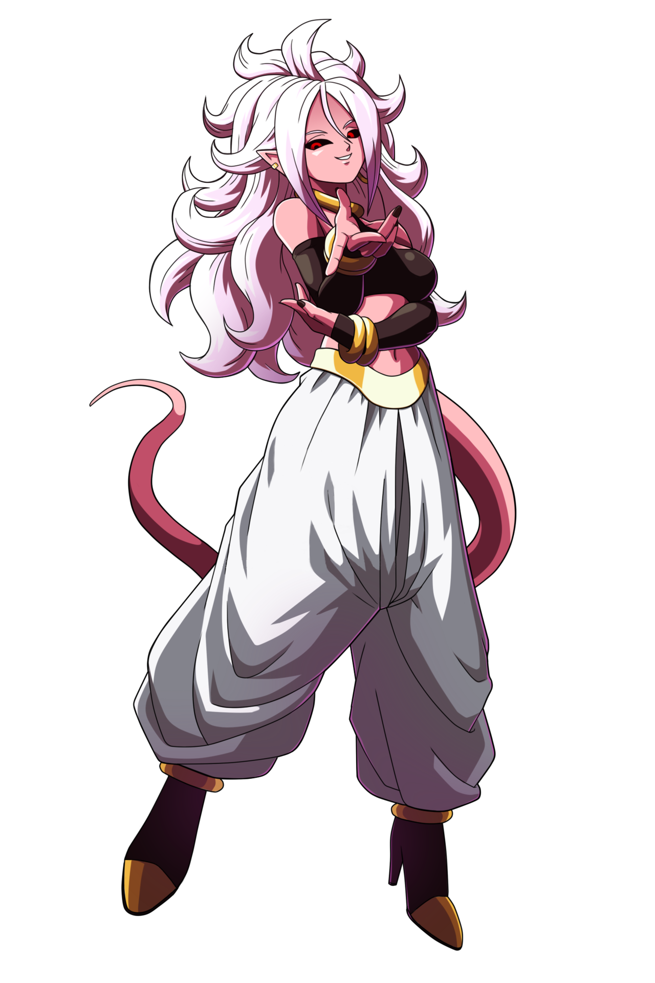 15 Minutes Of Android 21 Dragon Ball Fighterz Gameplay And Official Character Artwork