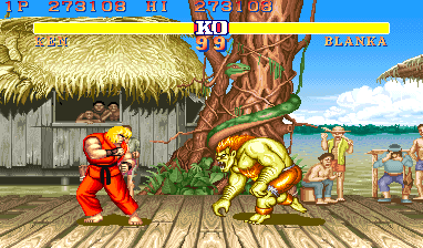 Ryu vs Blanka [Street Fighter II] 