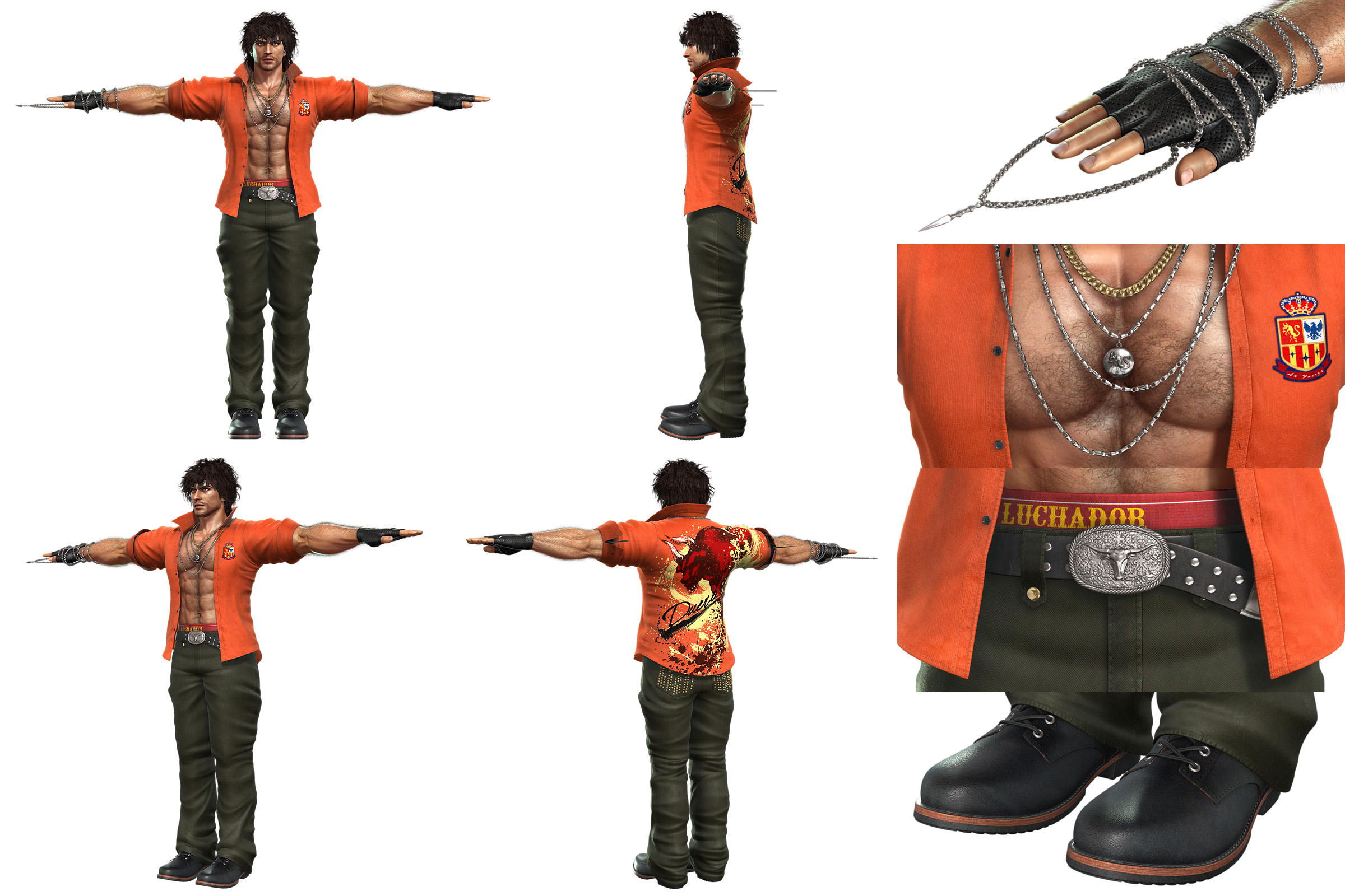 Miguel Caballero Rojo/Outfits, Tekken Wiki